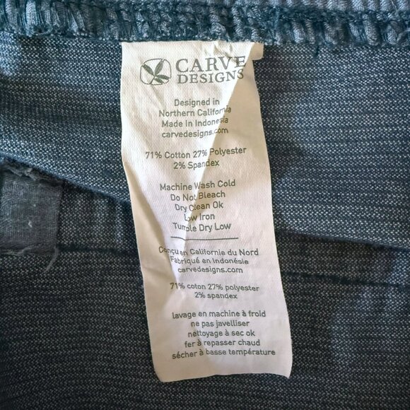 Carve Designs Oahu Corduroy Shorts Blue Women's Size 6 Mid-Rise Raw-Hem - Picture 10 of 11